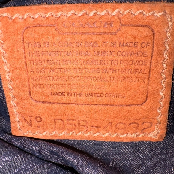 Coach Vintage 1995 Sonoma Nubuc Bucket Bag 4932 Made in USA Terracotta - Picture 2 of 11